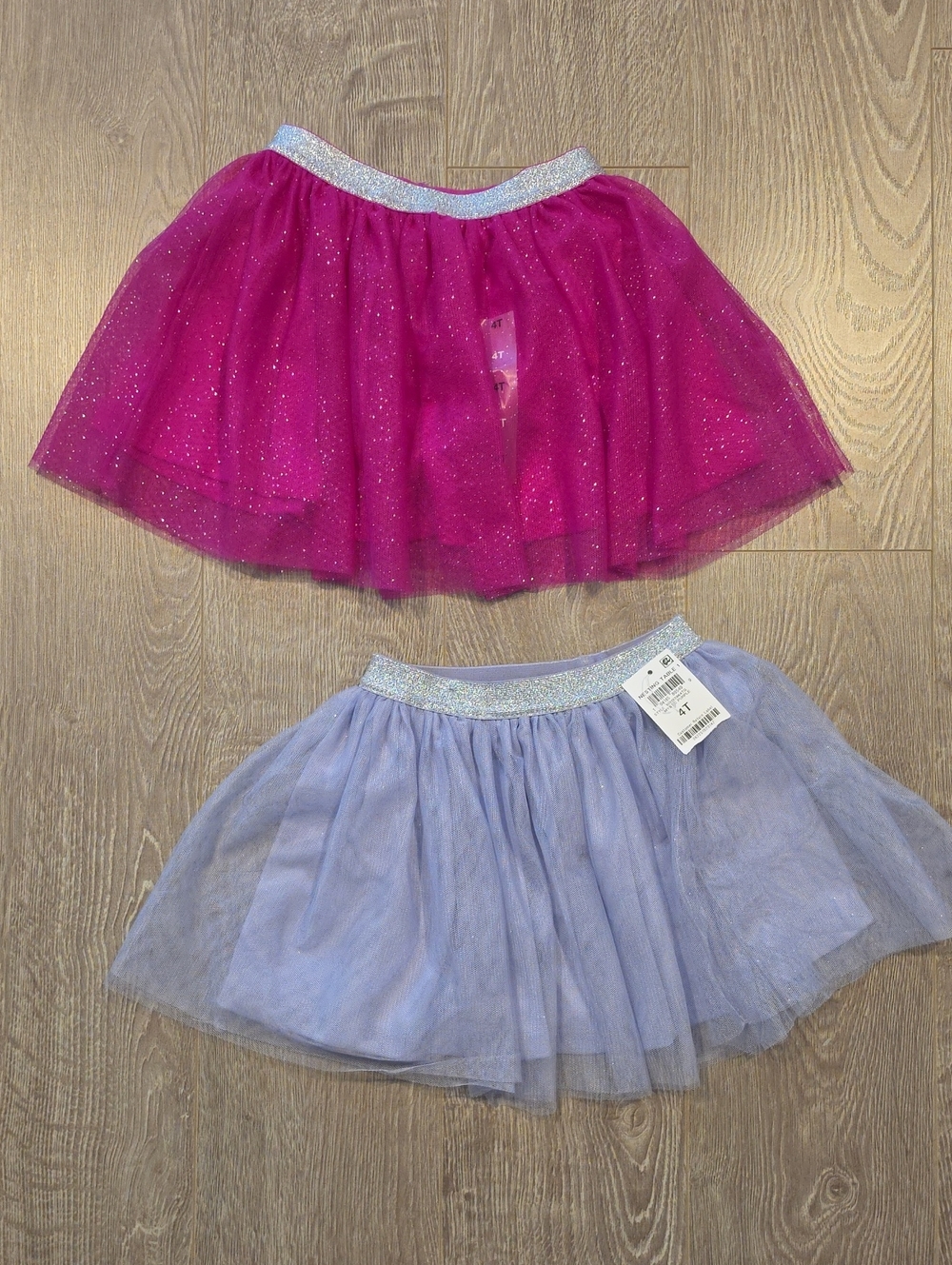 NWT Epic Threads Girls' Sparkle Waist Tulle Skirts - Magenta & Light Purple